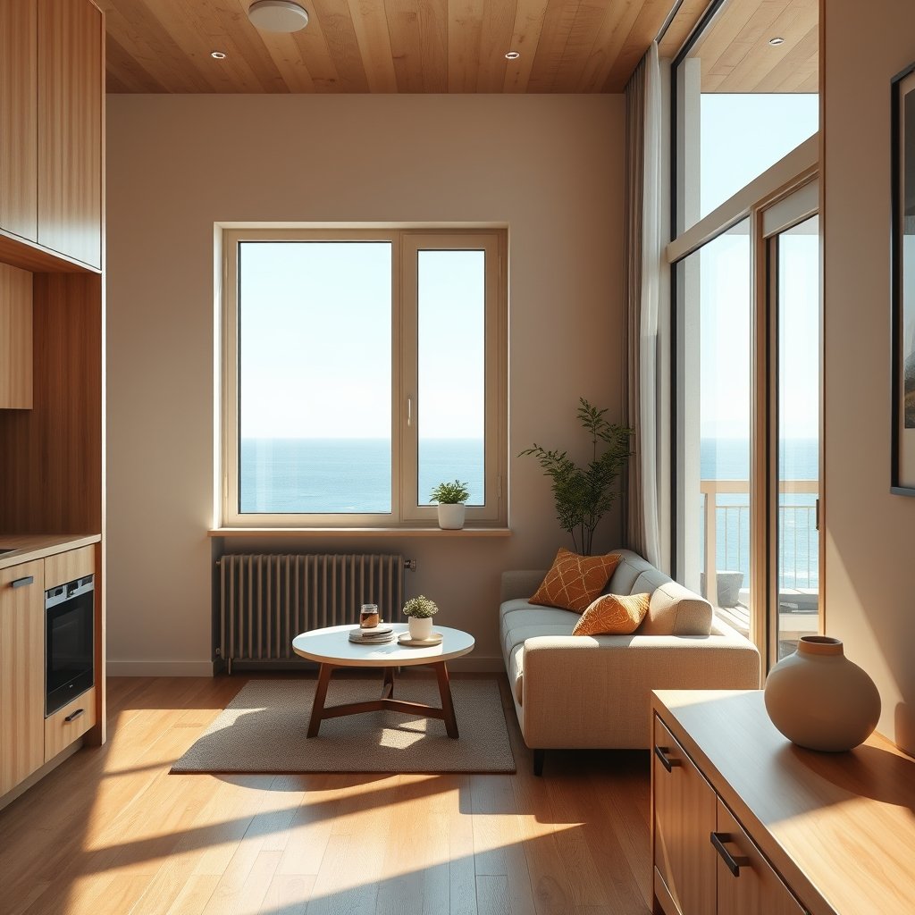 Nội thất căn hộ 1 phòng ngủ Oriva Bay